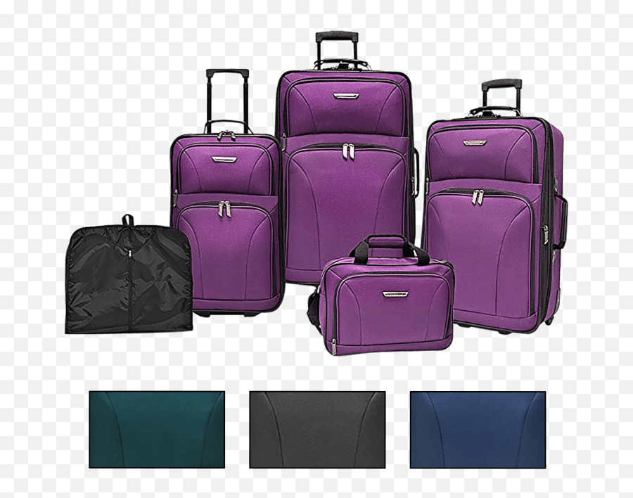 Traveleru0027s Choice Versatile 5 - Piece Luggage Set Emoji,Emoji Sleepover Bag