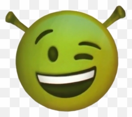 Shrek Emoji Funny Wink 30 Sticker By Ivy - Transparent Png Shrek Emoji,Winking Emoji