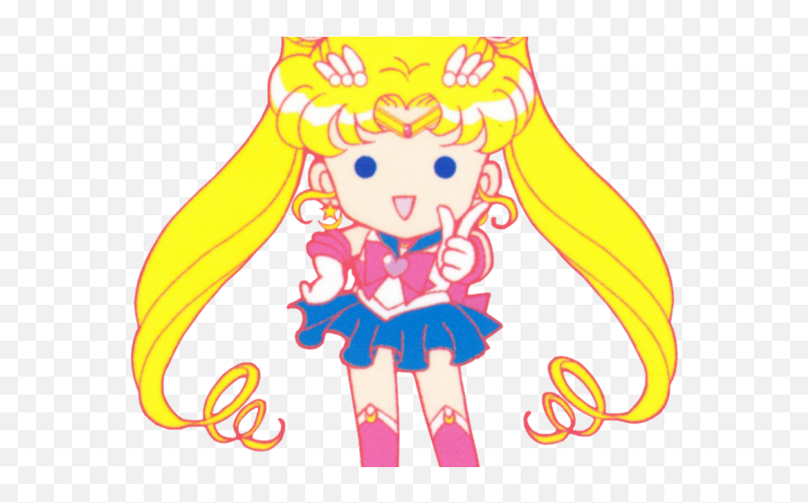 Sailor Moon Clipart Transparent Pixel - Sailor Moon Chibi Emoji,Chibi Emotions Sailor Moon