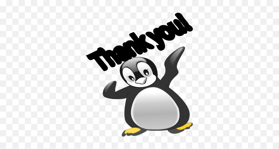 Thank You Penguin - Openclipart Emoji,Thank You Emoji