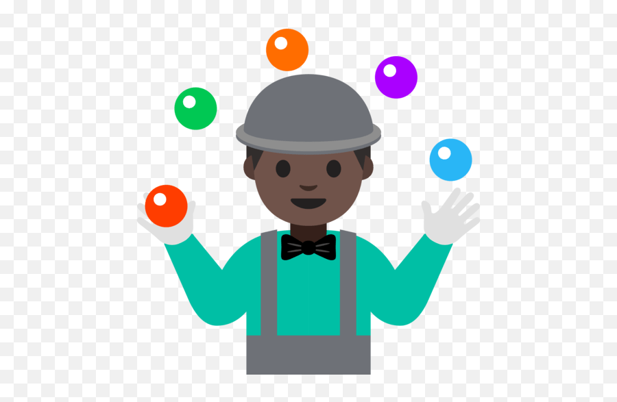 U200dman Juggling With Dark Skin Tone Emoji,Variation Selctor Emoji