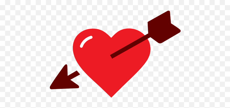 Heart With Cupid Arrow Icon Png And Svg Vector Free Download Emoji,Heart Email Emoji