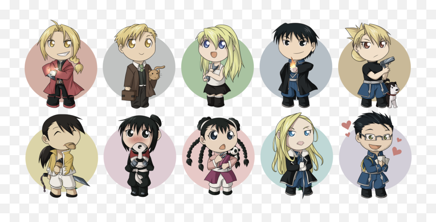 2014 - Fullmetal Alchemist Brotherhood Chibi Lan Fan Emoji,Chibi Emotions