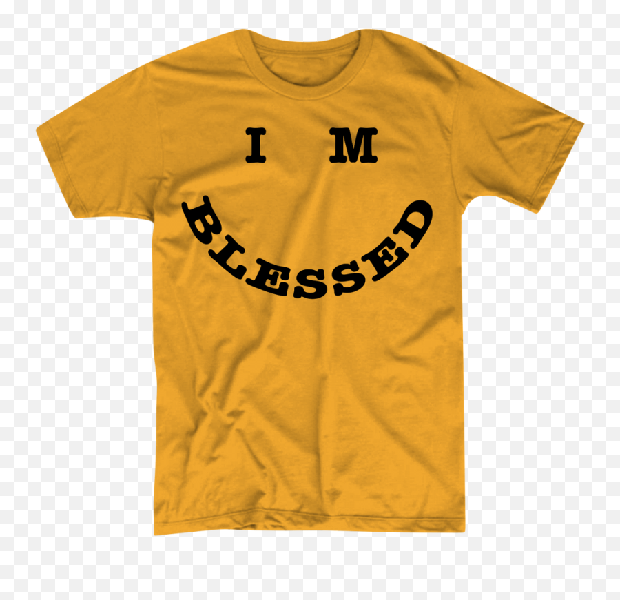 Im Blessed Emoji - Gold Tshirt,Shirt Emojipng