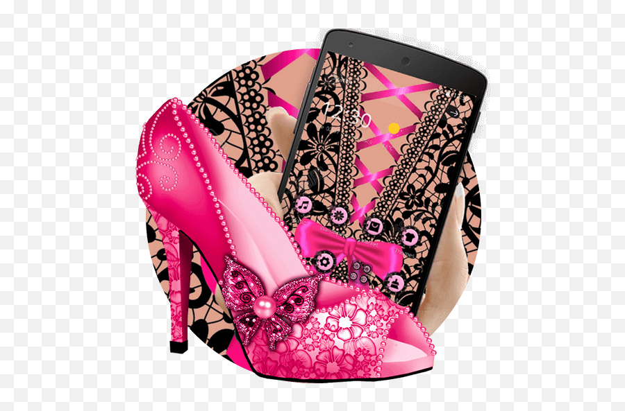 Pink Lace High Heels Theme - Google Play For Women Emoji,High Heel Emoji