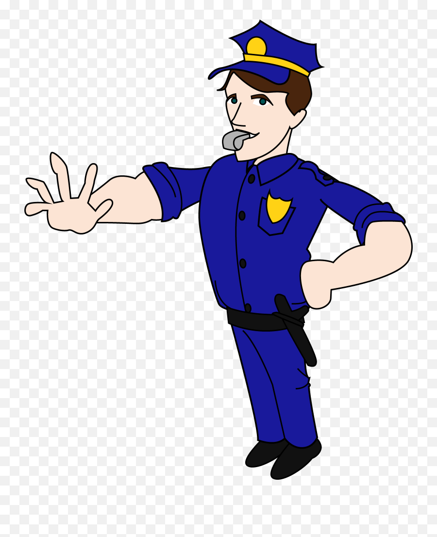 Clipart Kid Police Officer Clipart Kid - Clip Art Police Emoji,Police Man Emoji