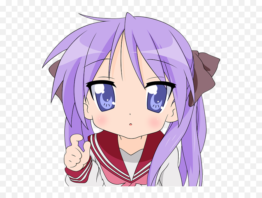 Kawaii - Kagami Lucky Star Png Emoji,Custom Emojis