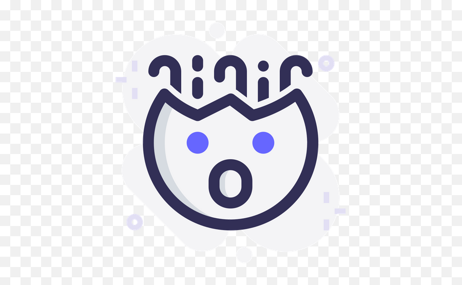 Exploding Head Emoji Icon Of Colored - Dot,Robot Head Emoji