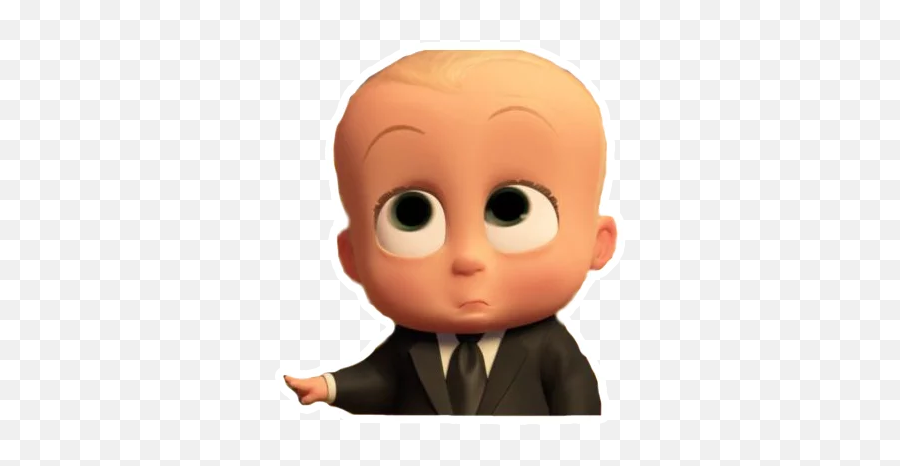 Telegram Sticker 6 From Collection The Boss Baby - Boss Baby How Face Emoji,Boss Baby Emoji