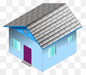 Small Blue House Clipart I2clipart - Royalty Free Public Blue House Clipart Png Emoji,Mailbird Emoticons