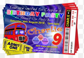 Birthday Party Invitation Lanyard Vip - Blank Movie Ticket Template Emoji,Emoji Birthday Invitation