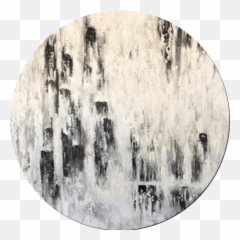 Round Large Original Abstract Painting Emoji,Abstract Human Emotion Painting