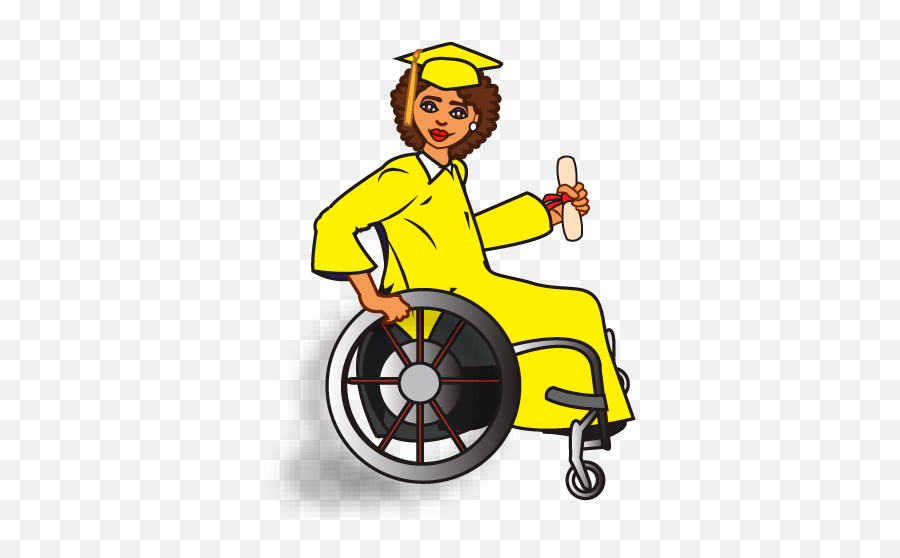 Disability Emoji Abilities Expo Community - Emoji In A Wheelchair,Graduation Emoji