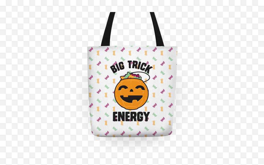 Trick Or Treat Bag Totes - Happy Emoji,Spooped Emoticon