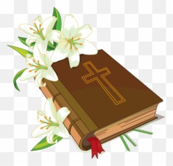Christian Bible And Flowers Clipart Clipartcow - Clipartix Bible With Flowers Clipart Emoji,Bible Emoji