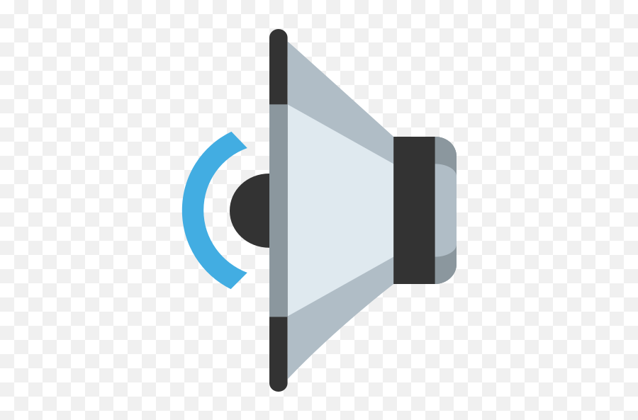 Right Speaker With One Sound Wave Emoji High Definition - Sound Emoji,Moon Emoji Valentine