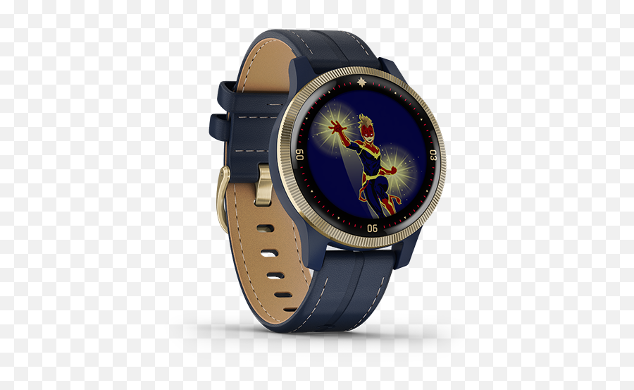 Legacy Hero Series Wearables Products Garmin - Garmin Captain Marvel Watch Emoji,Marvel In Emojis