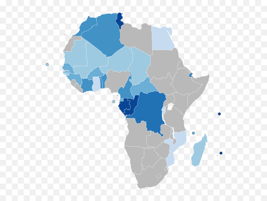 Geographical Distribution Of French Speakers - Wikiwand Africa Cameroon Map Png Emoji,French Tpr Feelings Emotions Vocabulary