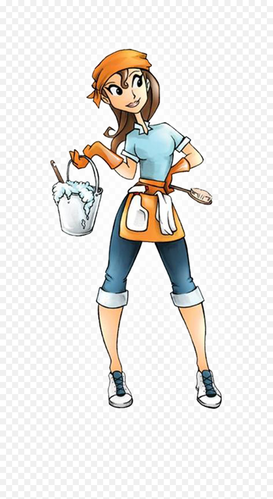 Cleaning Housekeeping Clip Art - House Cleaning Emoji,Maid Emoji