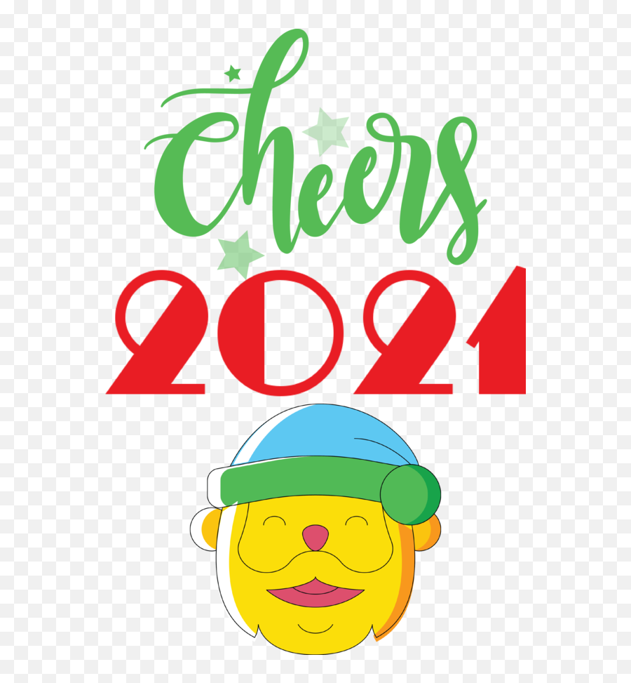 New Year Cheers 2021 Smiley Smile For - Happy Emoji,Cheers Emoticon Facebook Code