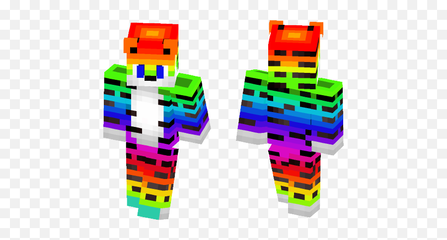 Download Rainbow Tiger Minecraft Skin - Rainbow Tiger Minecraft Skin Emoji,Lil Yachty Teenage Emotions Wallpaper 1920x1080