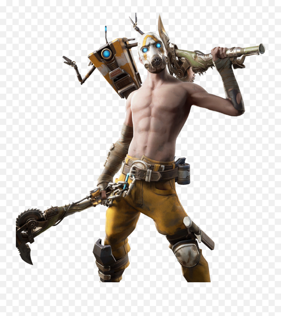 Fortnite Borderlands Sticker - Psycho Bandit Fortnite Png Emoji,Borderlands Emoji