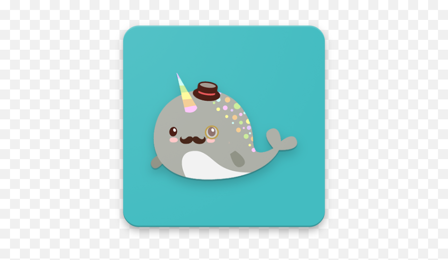 Narwhal Stickers For Gboard - Happy Emoji,G-board Emoticon Bunny