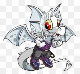 Happy Draik - Neopets White Draik Emoji,Bgc Emoticon Neopets