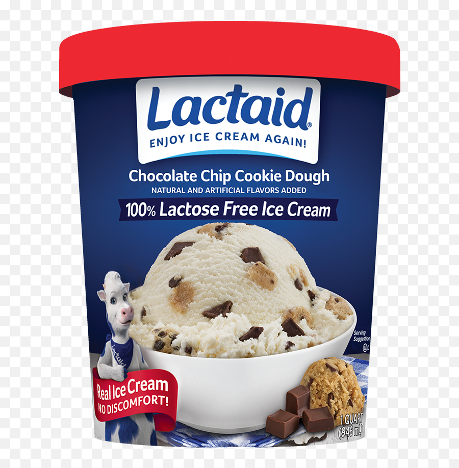 Lactaid Cookie Dough Ice Cream - Lactaid Ice Cream Emoji,Fat Guy Eating Ice Cream Emoji