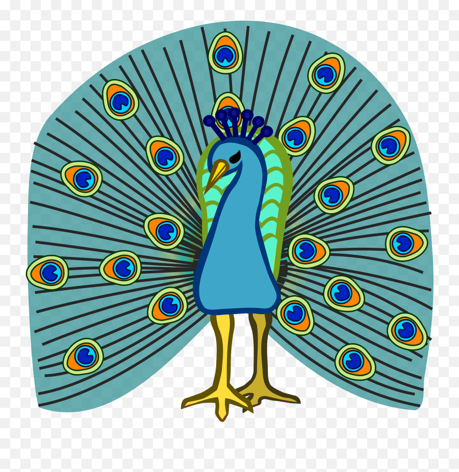 Peacock Clipart Free Download Transparent Png Creazilla - Coloured Images Of Peacock Emoji,Peacock Feather Ascii Emoticon