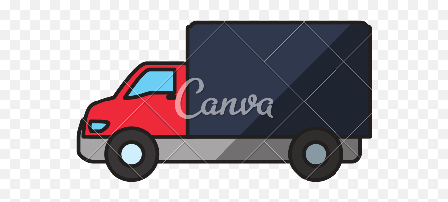Cargo Vehicle Icons By Canva Clipart - Full Size Clipart Emoji,Police Car Top Emoji