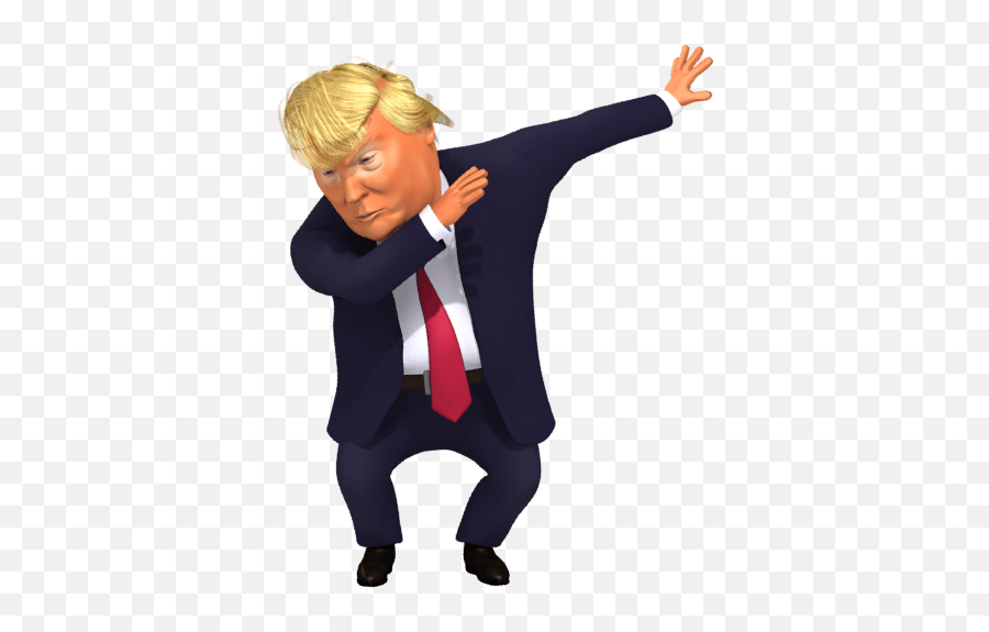 The Dab By Trump 3d Caricature Still Image U2013 Dedipic Emoji,Confederate Flag Emoji