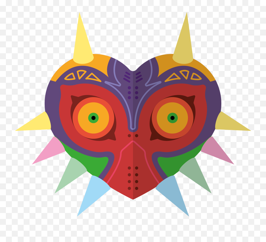 Download Illustration Of Majorau0027s Mask From The Legend Of Emoji,Red Mask Emoji