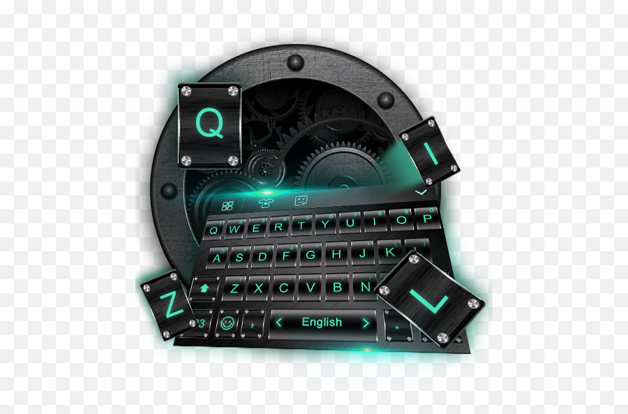 Black Keyboard Theme With Emoji - Tqm,Emoji Keyboard With Swype
