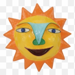 Gina Truex Paper Mache Sun Wall Hanging - Student Discounts Emoji,Hanging Emoticon