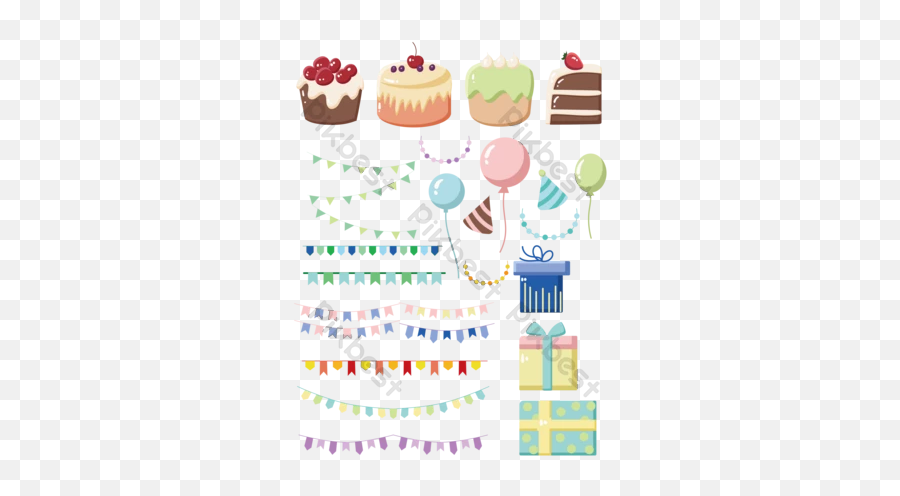 Vector Birthday Cake Templates Free Psd U0026 Png Vector - Cake Decorating Supply Emoji,Facebook Emoticons Birthday Cake