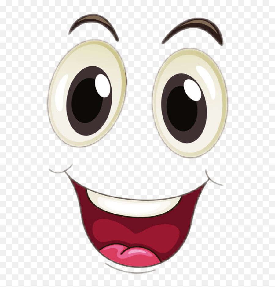 Download Face Happy Excited Lol Eyes Sticker Janet Png - Happy Face Cartoon Pdf Emoji,Excited Face Emoticon