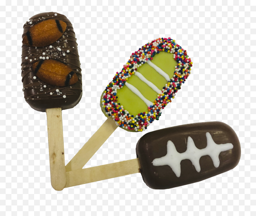 Football Cakesicles - Cakesicles Png Emoji,Emoji Cake Pop