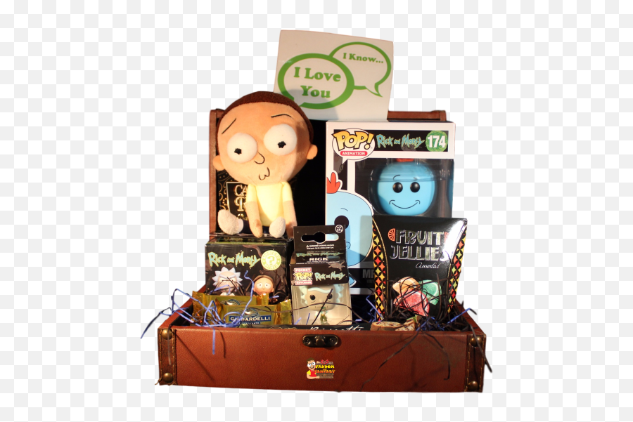 Rick And Morty Gift Basket - Rick And Morty Basket Emoji,Rick And Morty Emoticons