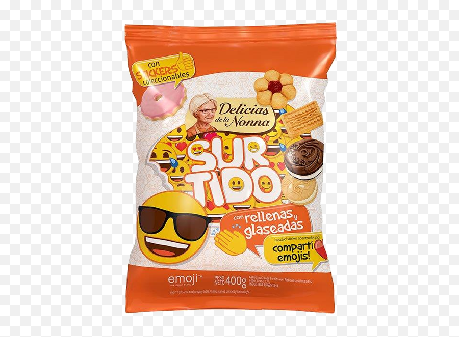 Surtido Ddln Emoji 400g - Delicias De La Nona,Emoji Con Gafas