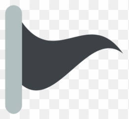 Black Pennant Emoji Copy - Horizontal,Cloud 140 Emoji