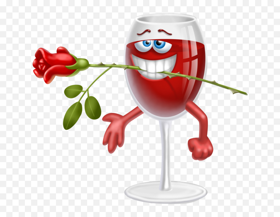 L - Clip Art Smiley Faces Drinking Wine Emoji,Valentine Emoticon
