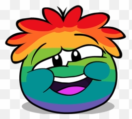 Image Cute Rp Png Club Penguin Wiki The Free Girl Laughing - Rainbow Puffle Emoji,Emoji Cheats 22