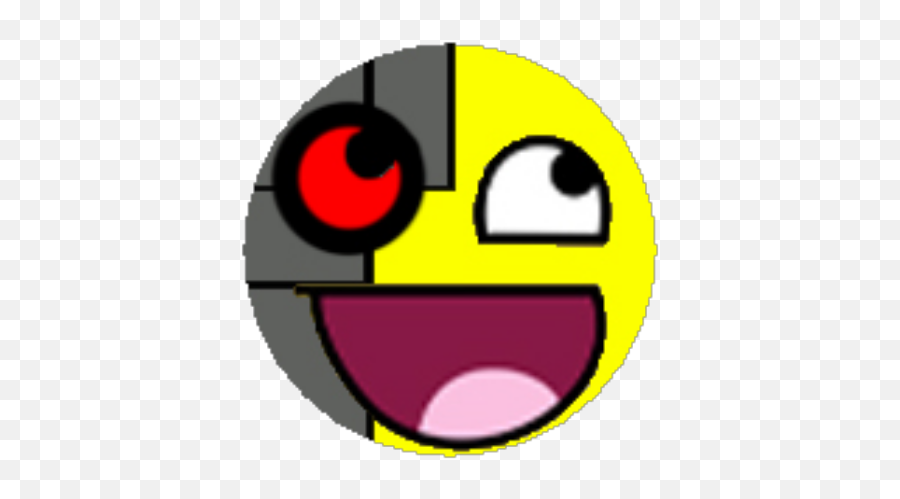 Robot - Roblox Emoji With Mouth Open Happy,Robot Face Emoticon