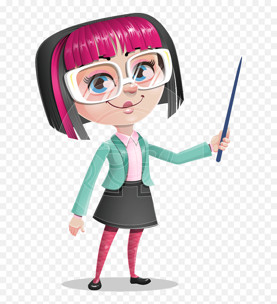 Miss Lisa Bright - A Charming Lovely Girl With Glasses Fictional Character Emoji,Movie About Young Girl And Her Emotions