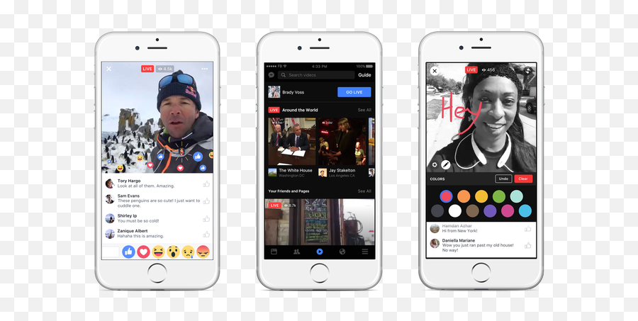 Facebook Bets Big On Live With New Mobile Video Discovery - Facebook Live Mobile Screen Emoji,How To Put Emojis On Facebook Posts