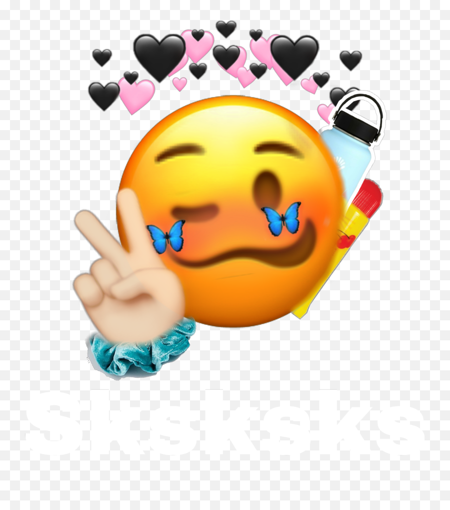 Skaksksks And I Oop Sticker - Happy Emoji,Emojis Viscos