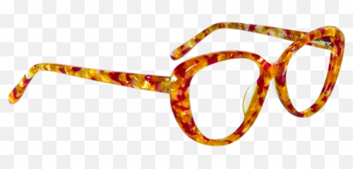 Providence Orange Butterfly Glasses - Full Rim Emoji,Eye Emotion Glasses