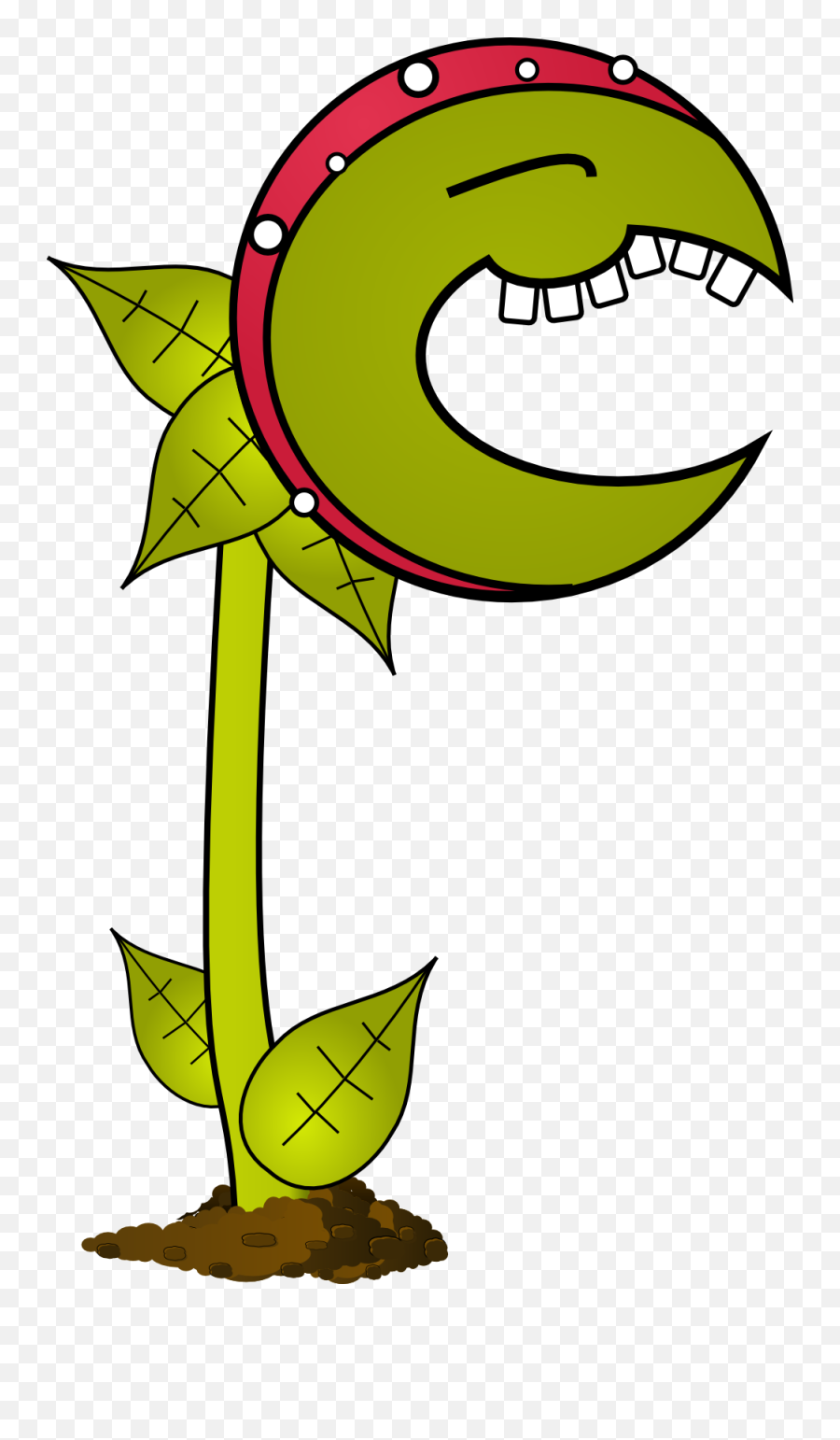 Line Artplantflora Png Clipart - Royalty Free Svg Png Cartoon Carnivorous Plant Emoji,Verizon Messages+ Corgi Animated Emoticon