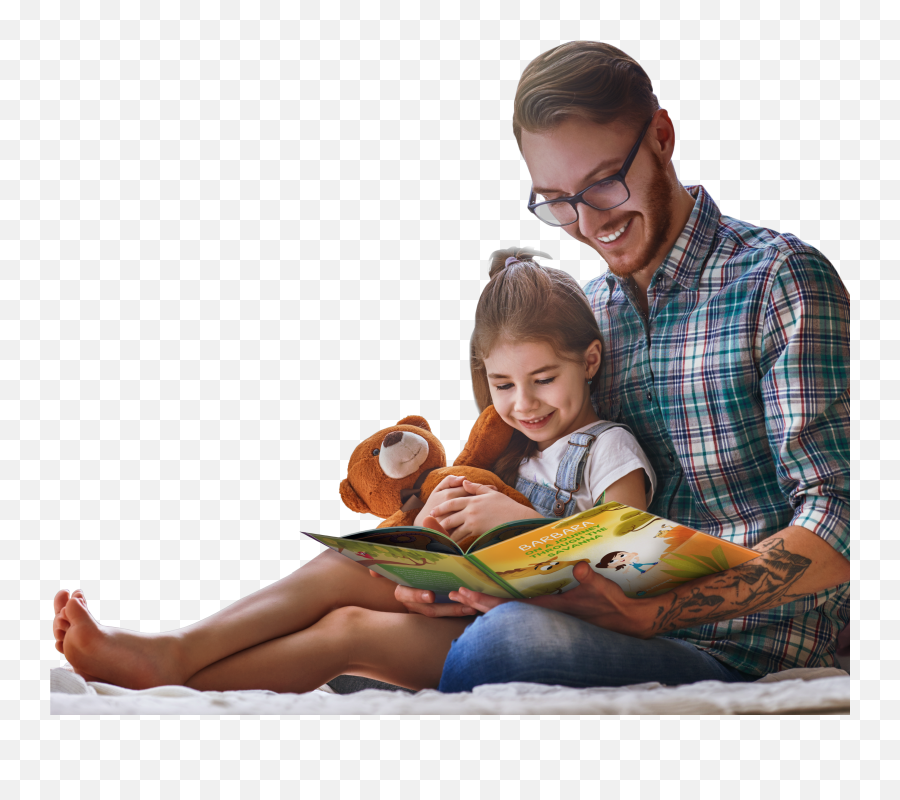 Playstories - Personalized Books Daddy And Daughter Reading Emoji,Emotions Book